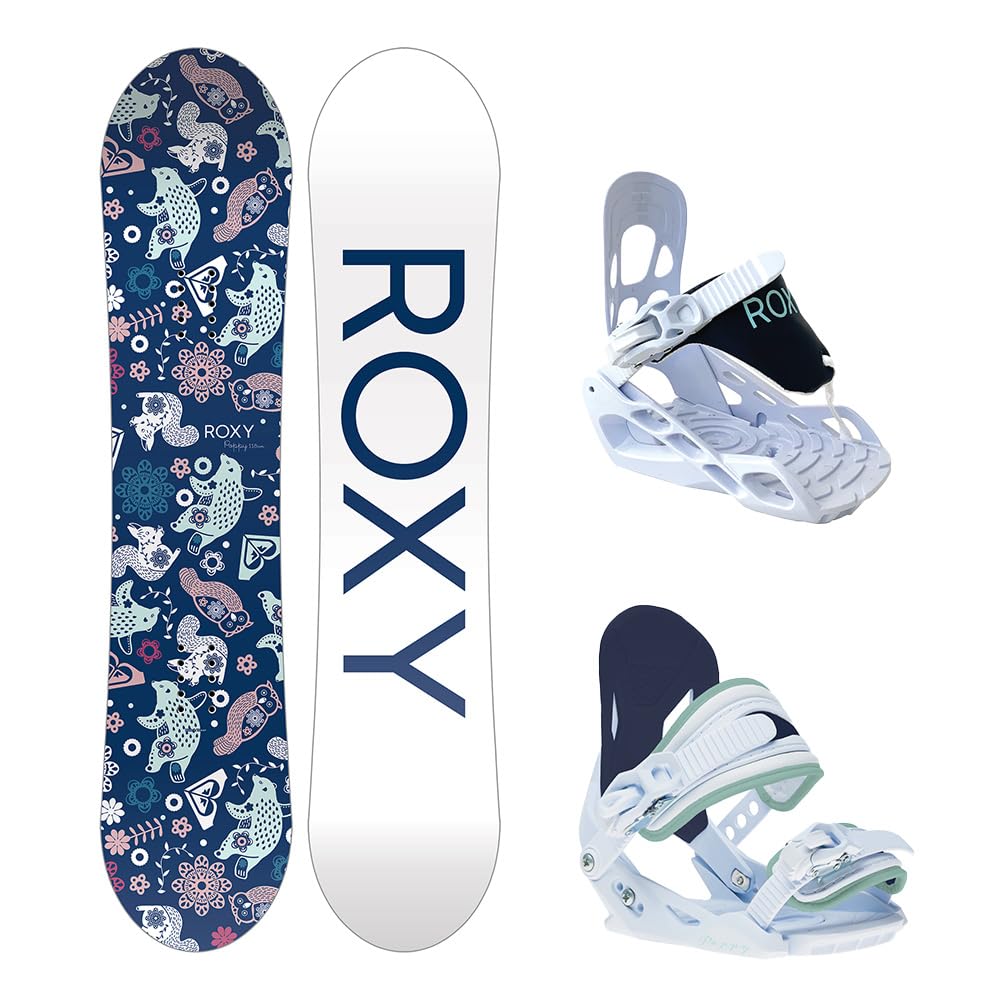 Roxy Poppy Girls Snowboard Package, 90cm, Small Bindings
