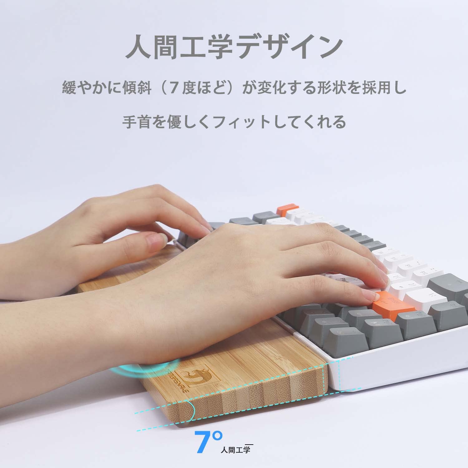 rainbowKeyboard&Trackpad用パームレスト&ベース優黒 AudioComm ゲーミングマウスパッド イルミネーション付き M
