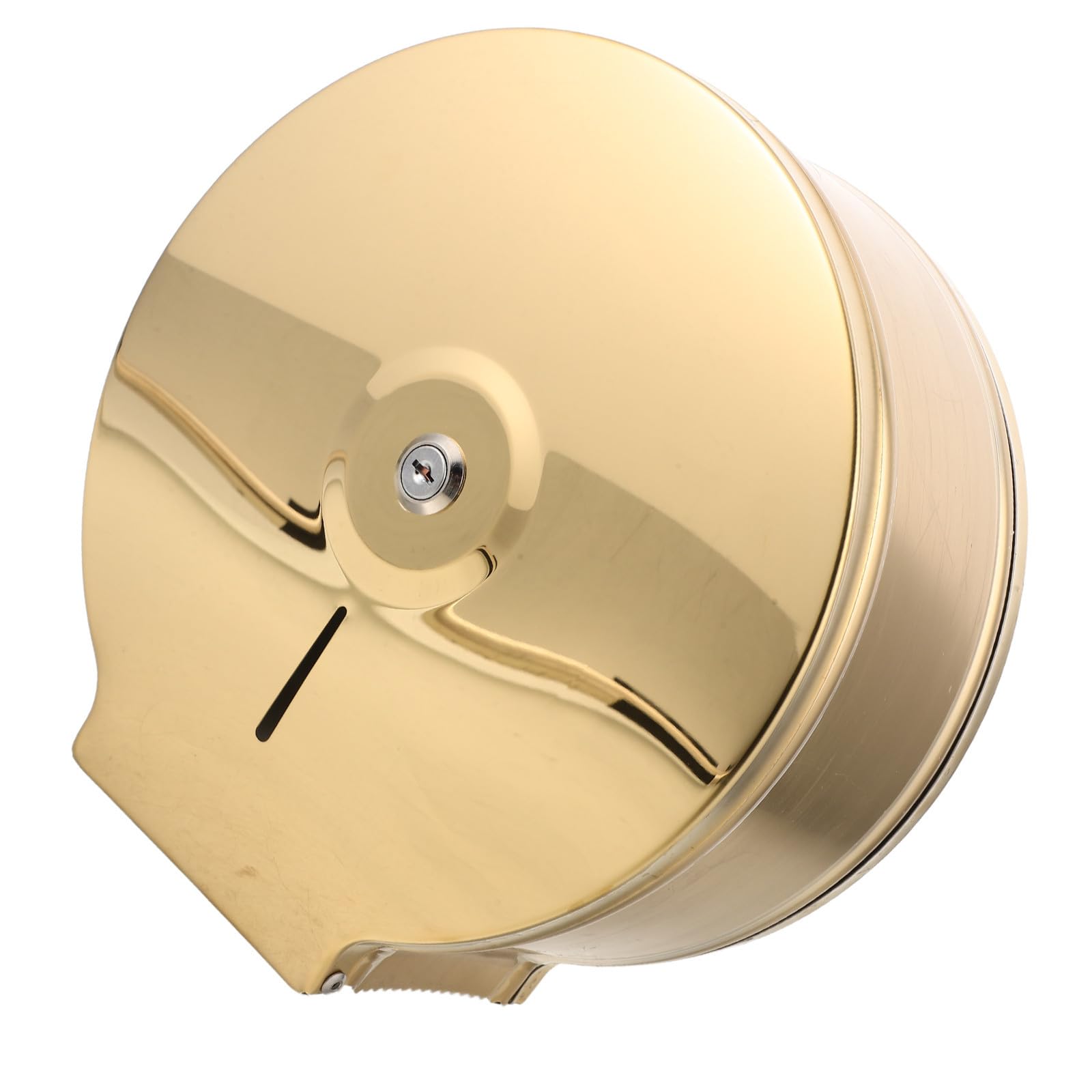 POPETPOP Portarotolo Carta Igienica Oro in Acciaio Inox da Parete 10
