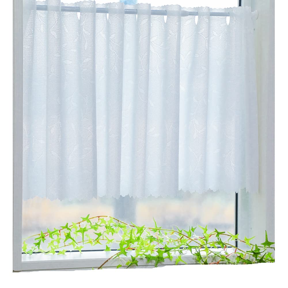 Amazon｜カフェカーテン ミラーレース 目隠し 幅 142cm 16サイズ UV