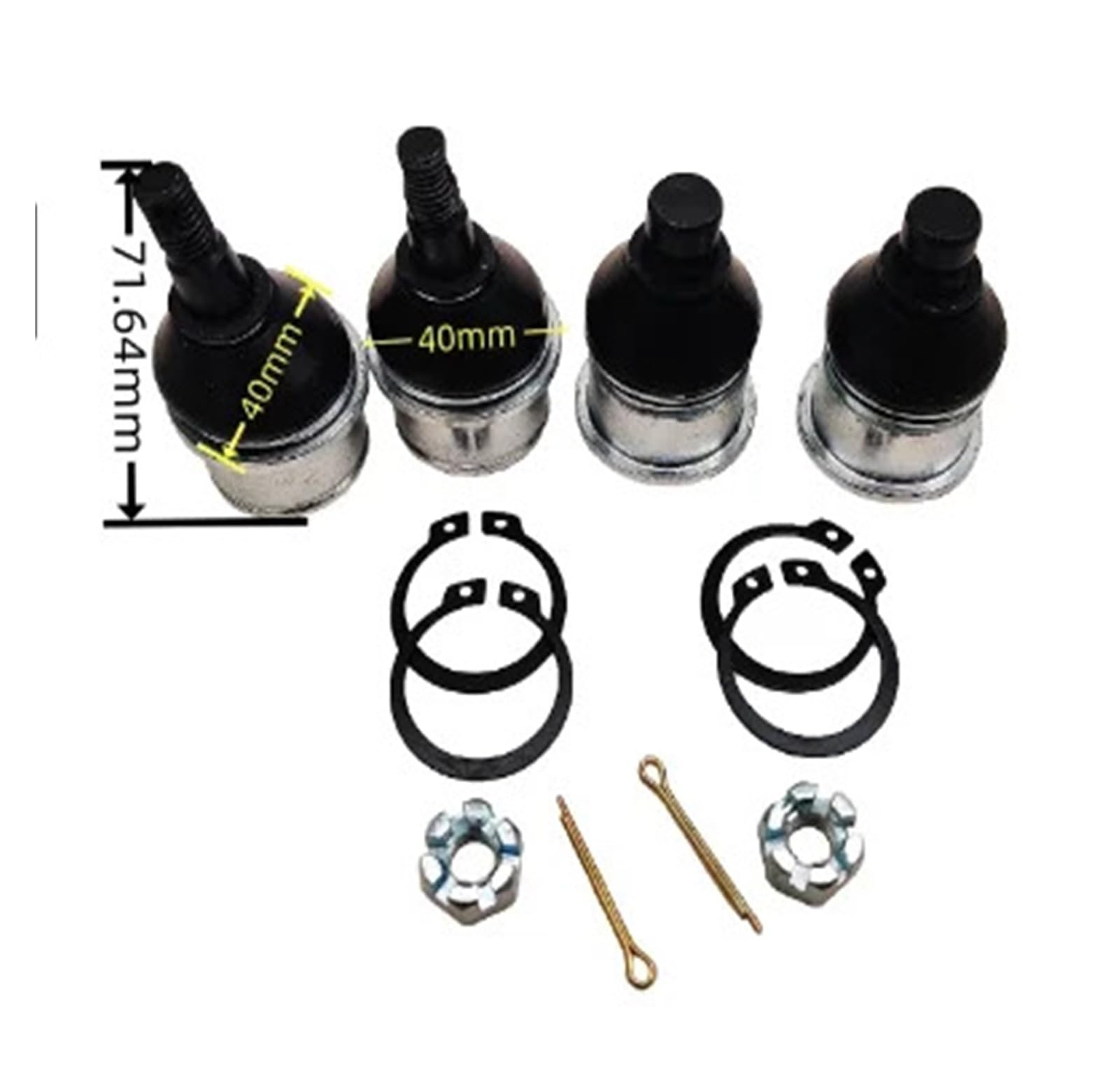 Giunto sferico con perno sferico for X5 X6 X8 400 450 500 600 625 800 ATV Quad 9010-050700 9010-050700-10000(2pcs Lower)