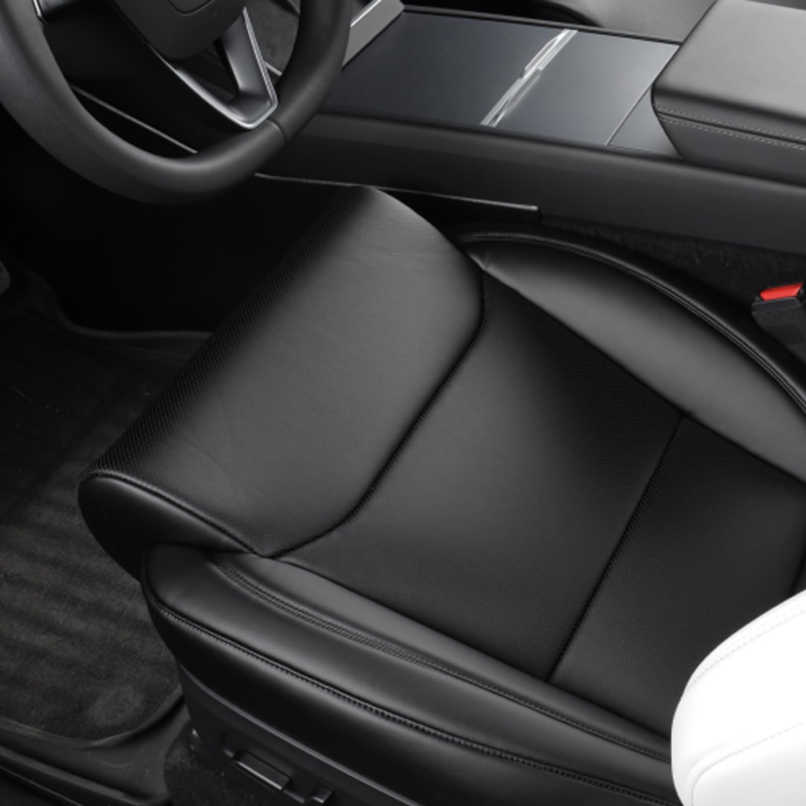 Pokrowce na siedzenia do Tesla Model 3/Y Juniper/Highland, przedłużacz foteli samochodowych, poduszka podtrzymująca nogi, całoroczne, uniwersalne ochraniacze na przednie dolne siedzenia