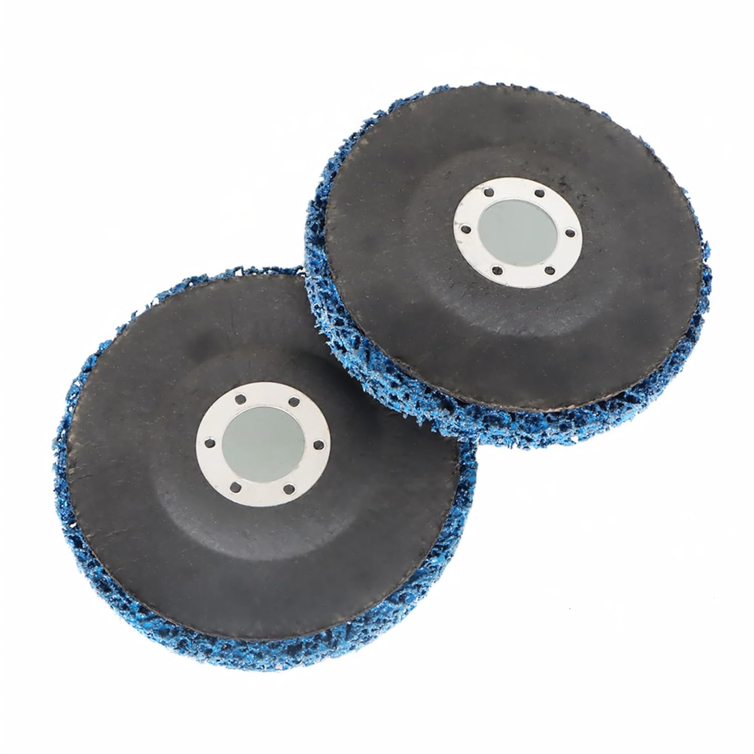 waltyotur 10Pcs 4-1/2 x 7/8 Bule Stripping Wheel Strip Discs Rust Remover Wheel Paint Removal Disc Blue Coloured for Angle Grinders, Rust Welds, Oxidation, Paint Cleaning and Removing