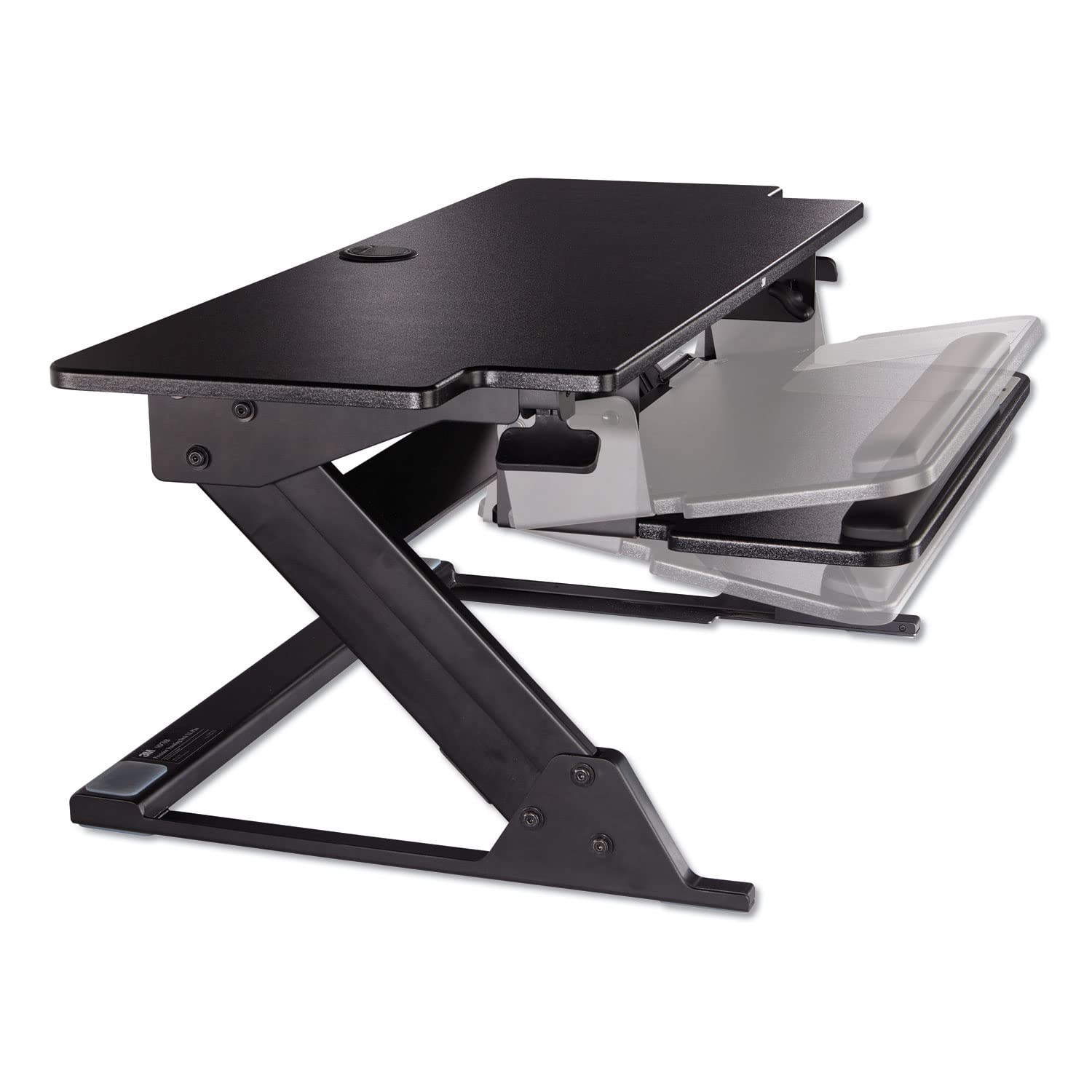 3M Precision Standing Desk 42 X 23 2 X 6 2 to 20 Black — view 4