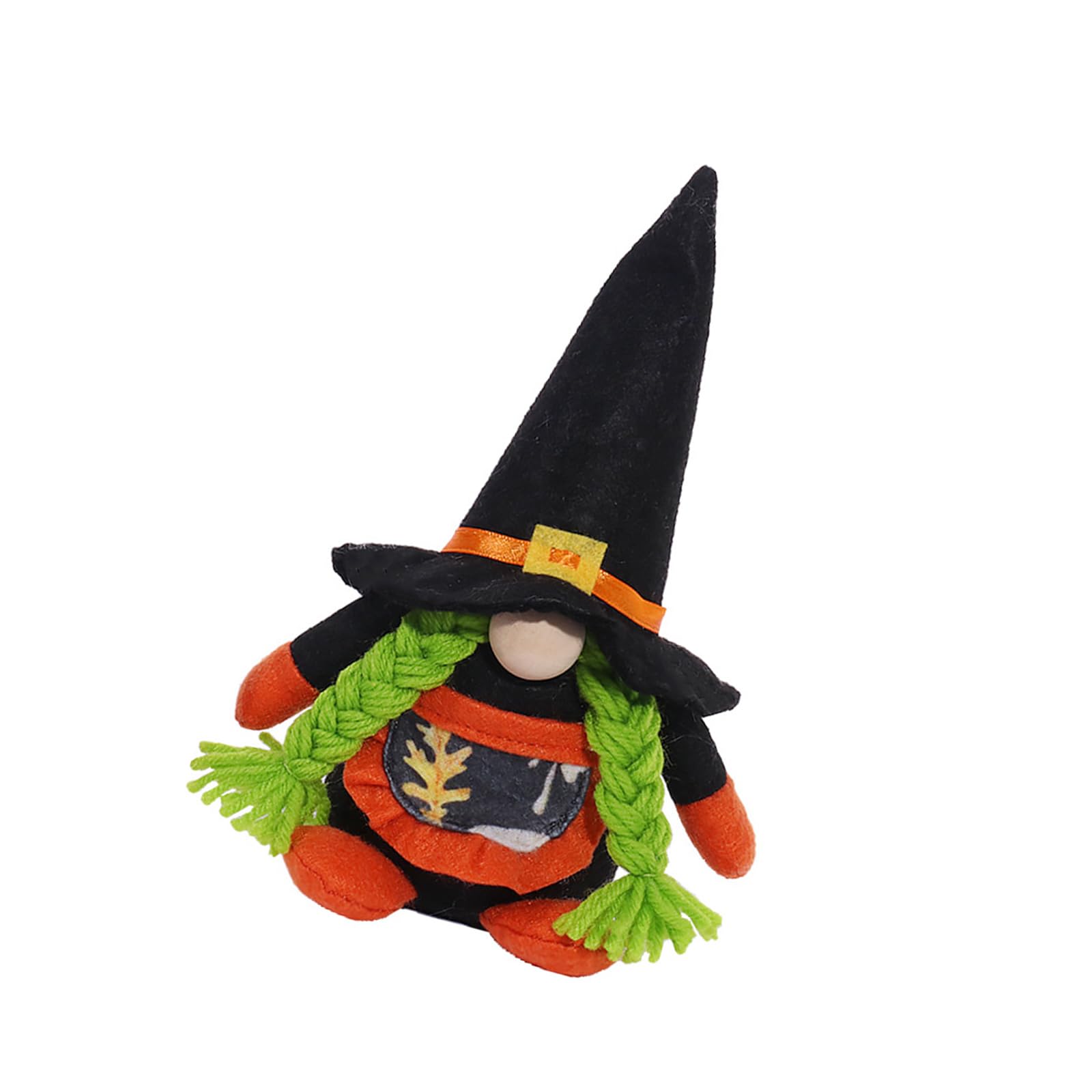 Jazuaiao Girl Cloth Dwarf Doll Ornament 19Cm High For Window Shelves Mantels Indoor Outdoor Festival Decor Halloween Decorations Gnomes Decorations For Home Halloween Gnomes Figurine Dwarf Doll Ornament