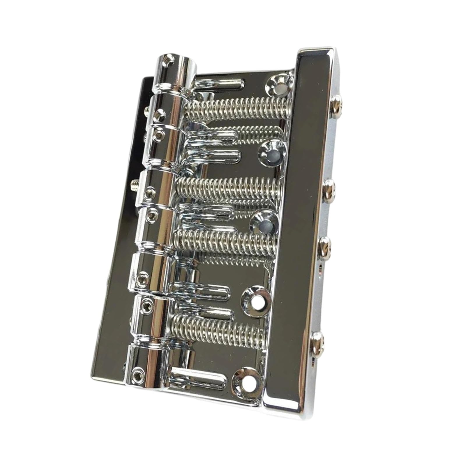 Ponte Per Basso Elettrico Professionale A Quattro Corde Sella In Ottone Cromato Bk | Ponte per chitarra (argento)