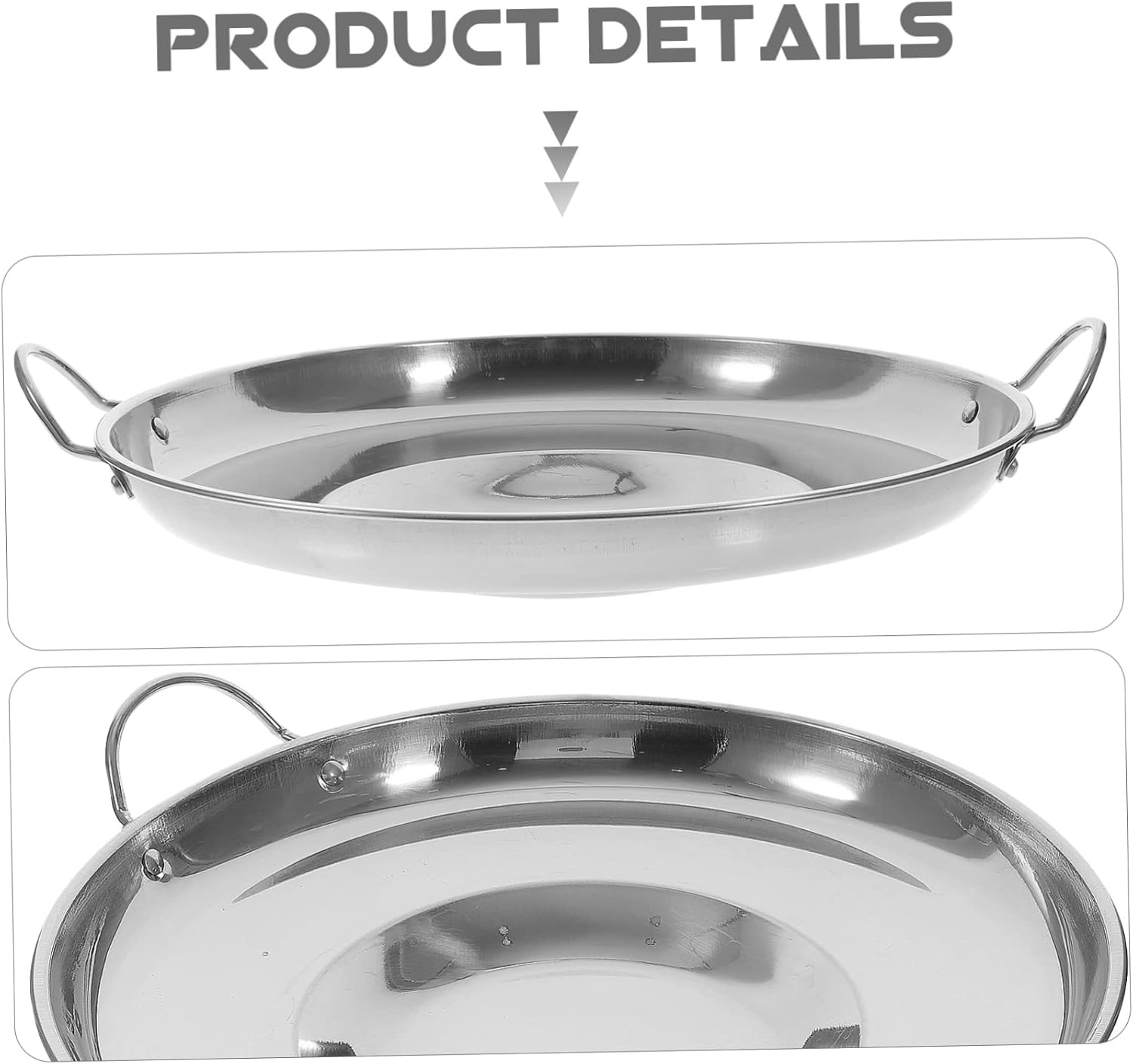 Non-Stick Stainless Steel Frying Pan for Eggs and Pastries Small Cooking Pan Anti-Scald Handle Practical Omelette Skillet for Stovetops