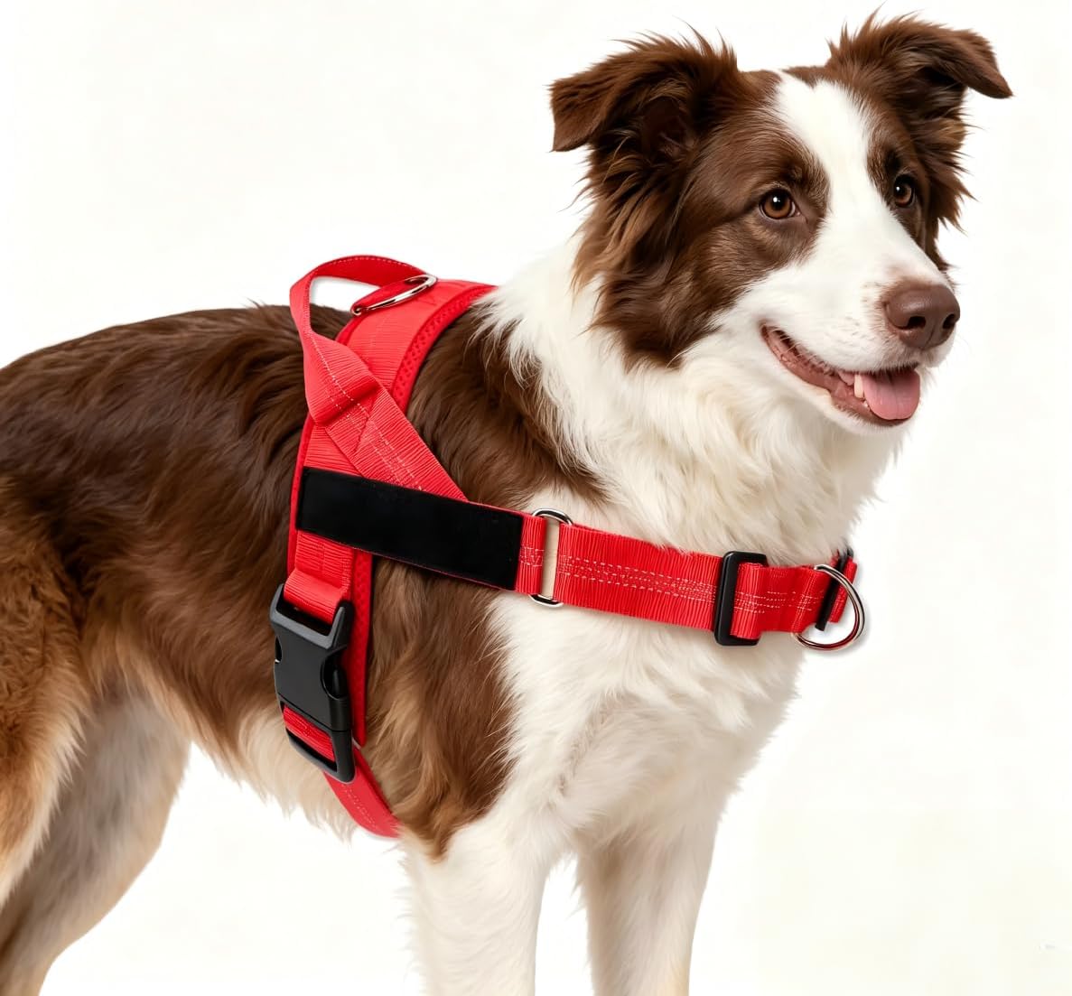 No Pull Dog Harness, Arcolma,Made to Roam Collar Design with Breathable Neoprene Padding, Y-Shaped Anti-Choking, Double D-Ring Traction, High-Reflective Strips for Daily Walking & Outdoor Adventure（L）