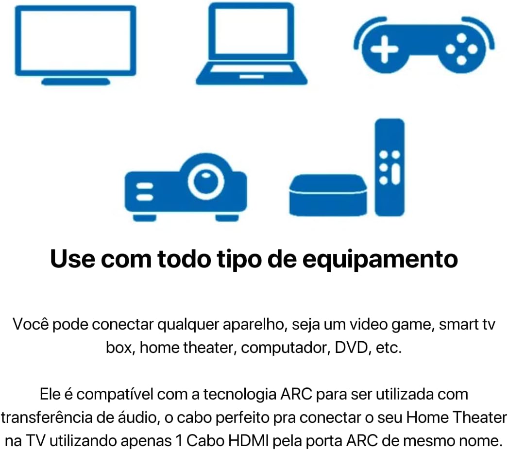 CABO HDMI 2.0 4K 3D 19 PINOS - 5 METROS