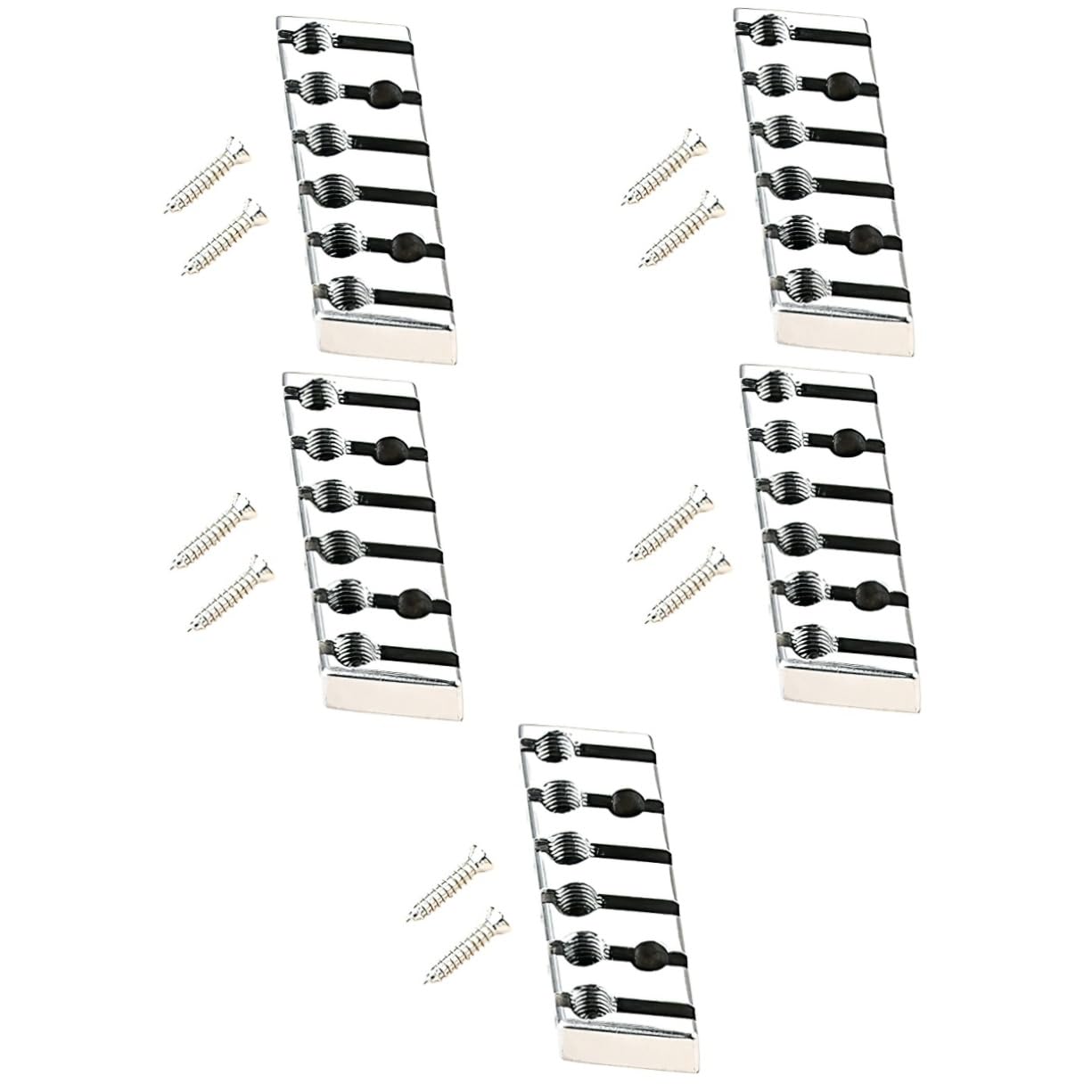 Toyvian 5 szt. bezgłowy zamek sznurkowy, akcesoria do gitary elektrycznej, instrumentów muzycznych, gitar basowych, nakrętek zabezpieczających, gitar elektrycznych, strun, metalowy szpikulec