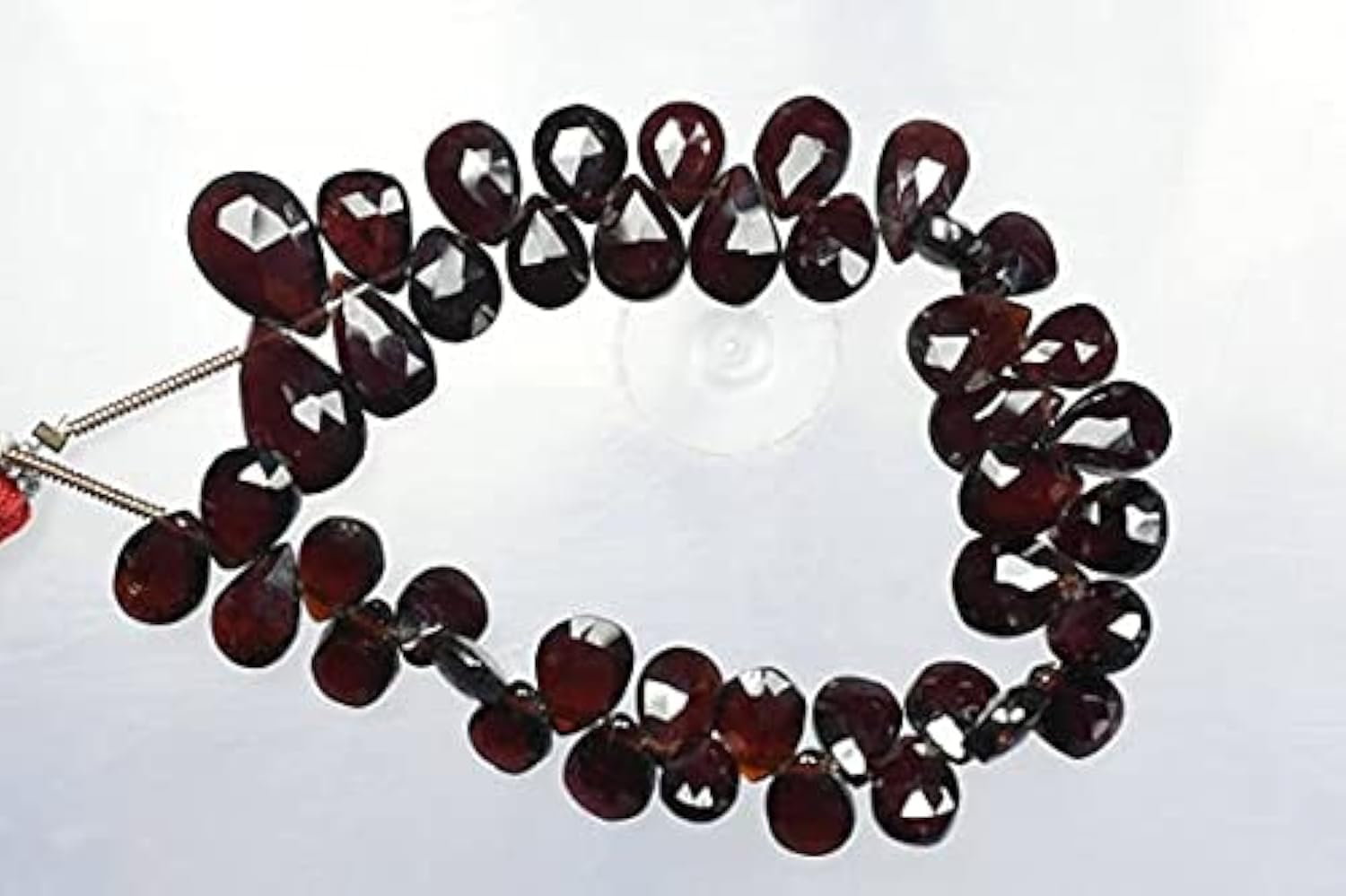 Garnet rouge naturel en perles briolettes poire 6x8-9x14mm pour création de bijoux LKBEADS
