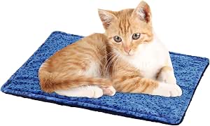 Marunda Self-Warming Cat Bed Mat - Super Soft Thermal Pet Pad For Cats & Small Dogs, Machine Washable, 35x24 Inch