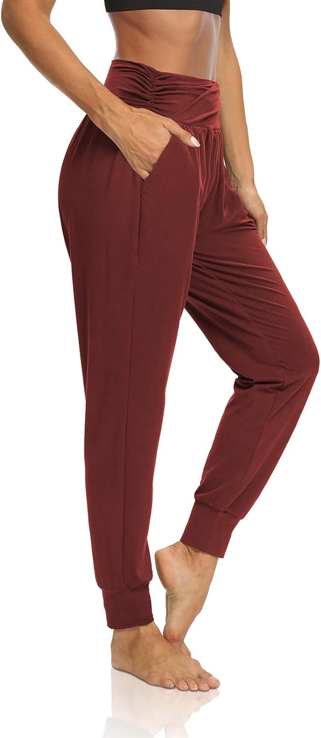 DIBAOLONG Womens Yoga Sweatpants Loose Workout Harem Joggers Casual Comfy Lounge Pajama Pants with Pockets - Image 2