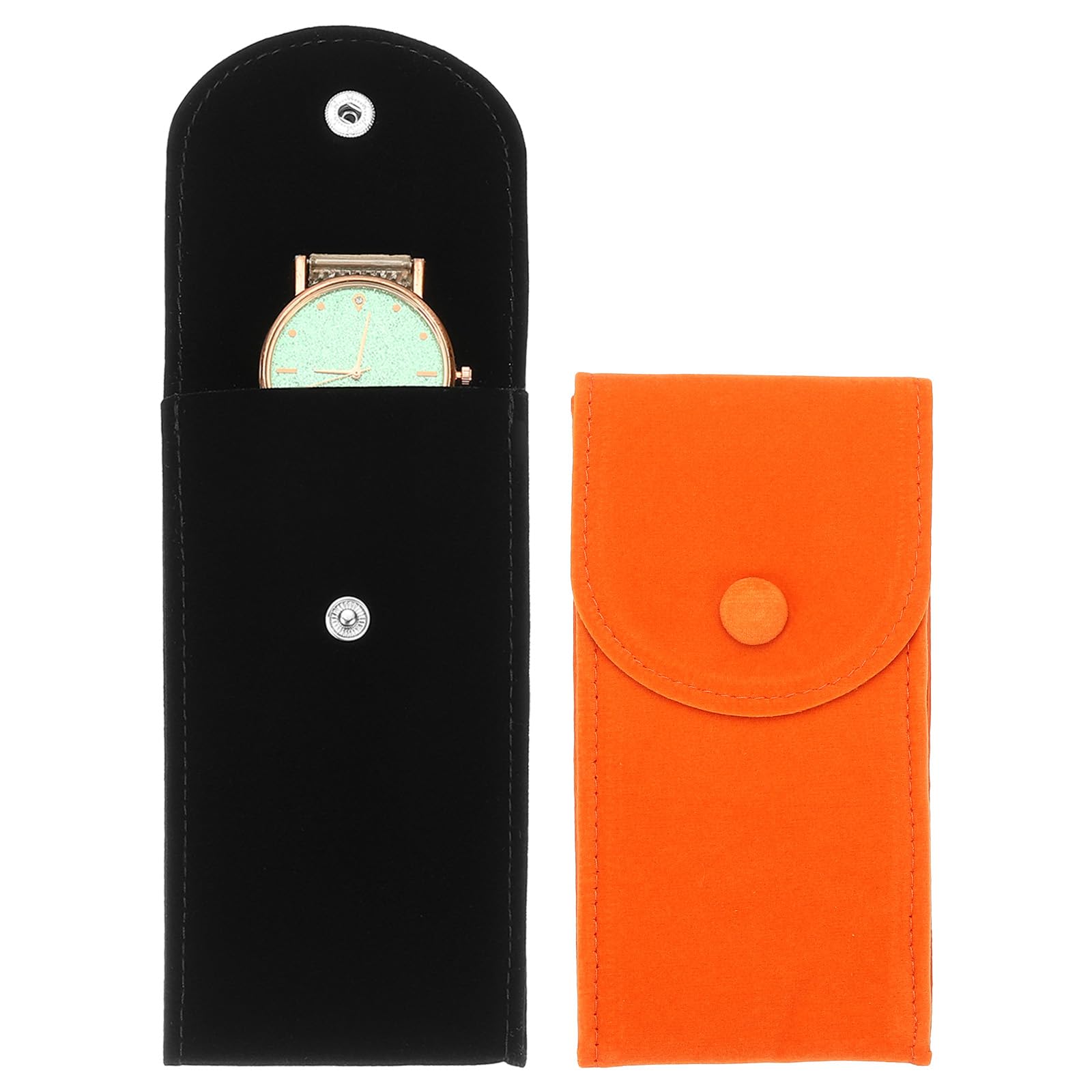 Pochette en velours pour montre contre les rayures avec coussin intérieur souple