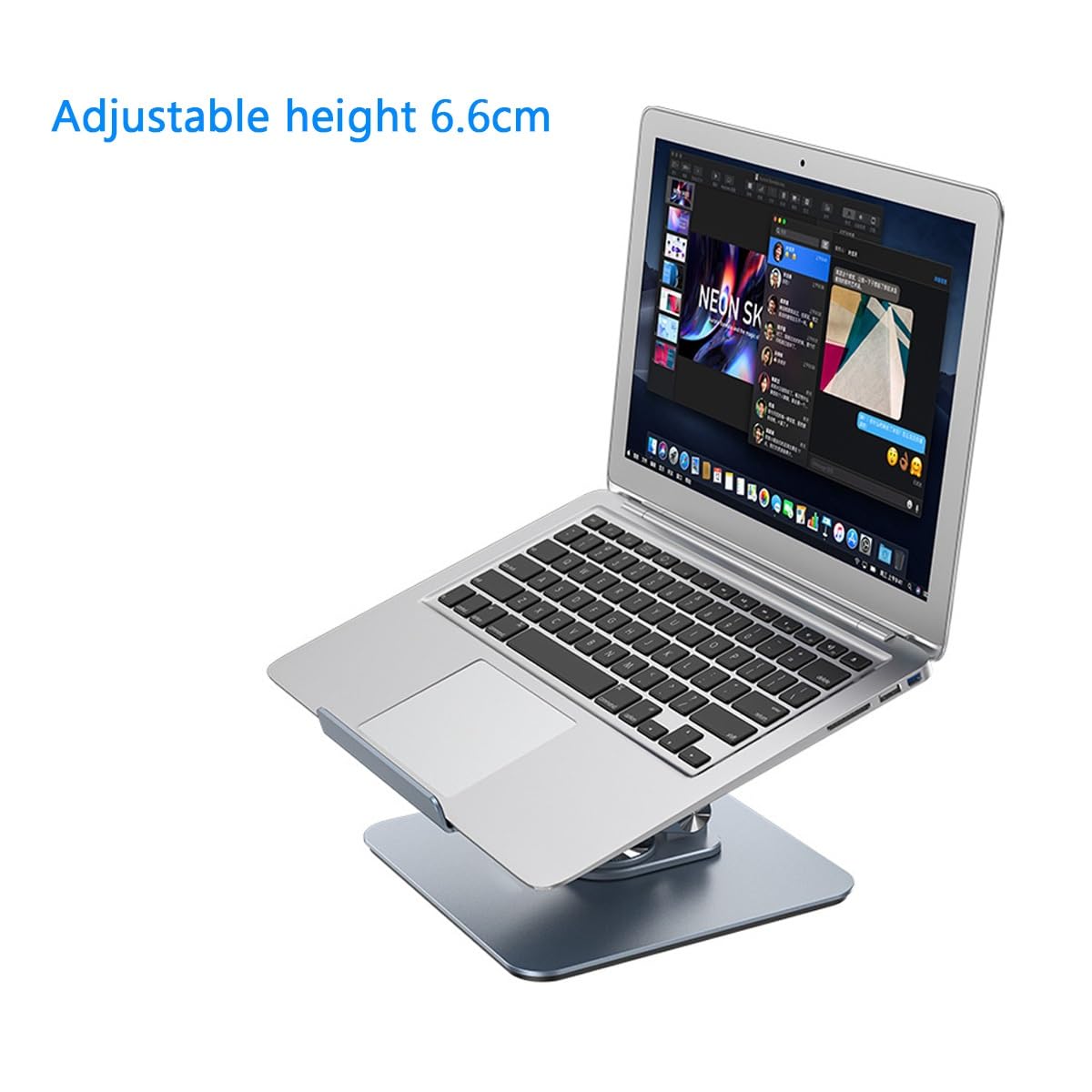 Stojak Na Laptopa Do Łóżka I Sofy, Składany Uchwyt Na Laptopa Stojak Na Macbooka, Uchwyt Na Komputer Na Biurko, Wentylowana Aluminiowa Półka Na Laptopa, Wszystkich Notebooków 9,7-15,6"