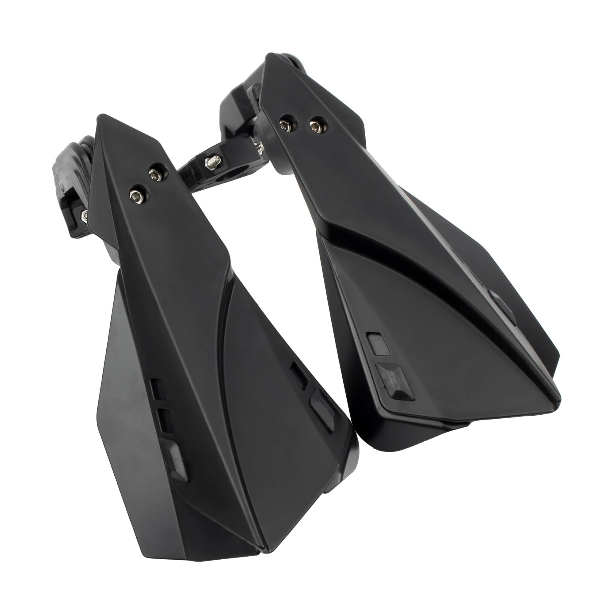 Paramani per moto Manubrio per moto da 7/8 "22 mm. Paramani antivento a doppio strato(Nero)