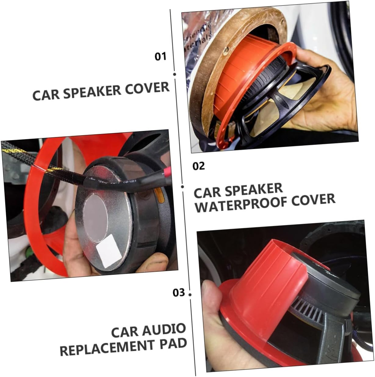 MAGICLULU 2Pcs Car Speaker Covers Durable Horn Protectors for Vehicle Audio Safe Flexible Reusable Speaker Protection Pads for Cars Trucks Boats image 5