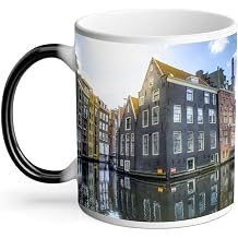 Thermal Reactive Magic Mug - Channels from Amsterdam Holland Holland Netherlands - 11oz