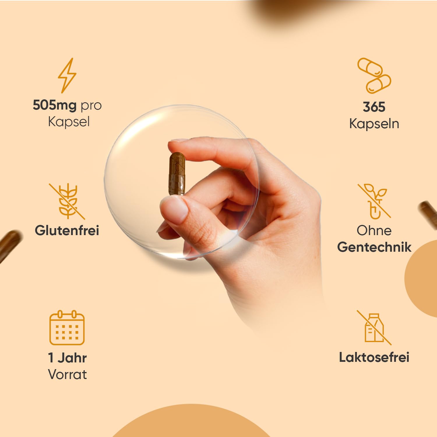 Bio Kurkuma Kapseln - 365 Turmeric Capsules - 1 Jahr Vorrat - Curcuma Pulver mit Ingwer & Schwarzer Pfeffer - Vegan - Bio Zertifiziert - Alternative zu Curcuma Extraxt - Laktosefrei - WeightWorld