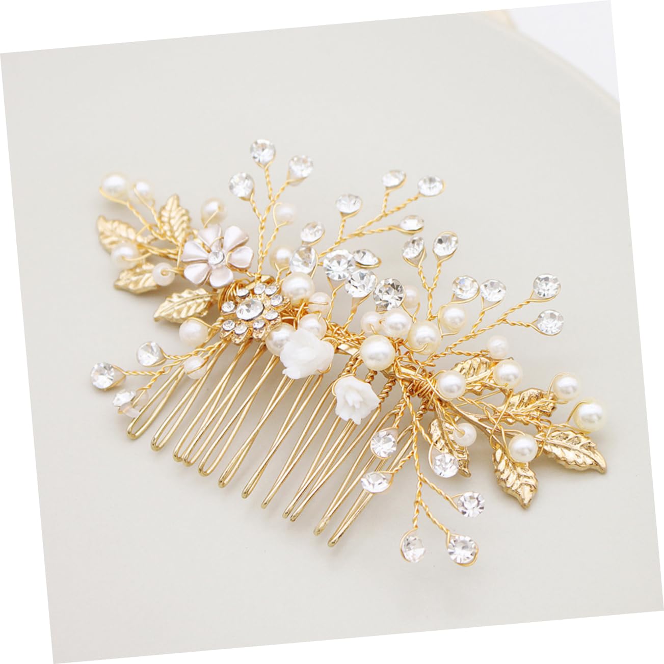 Didiseaon 3 Piezas De Tocado De Cristal Para Novia Accesorio Para El Cabello Peineta Para El Cabello Tocado De Novia Para Ocasiones Especiales.