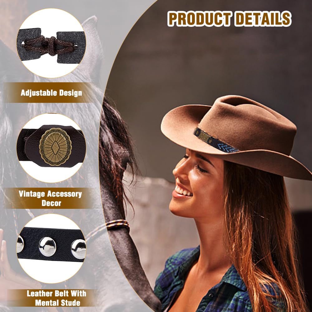 COWBOY Hoed Verstelbare Brancard - Heavy Duty-Gemakkelijk te gebruiken- Maat Groot 1/2 7 Klein 10 5/8, Blauw, 7.5