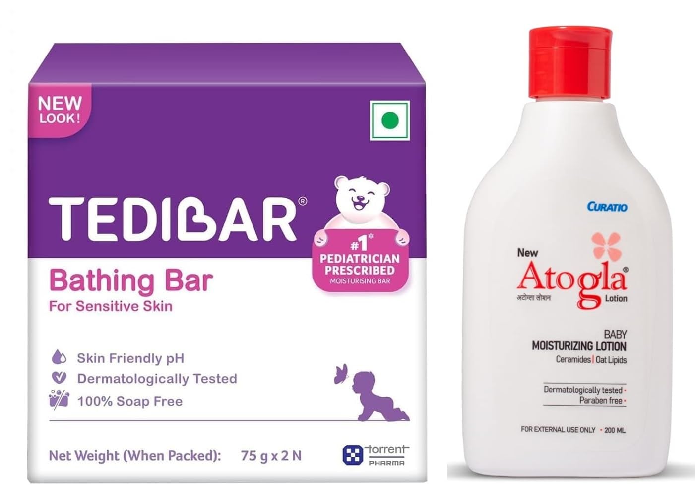 Amazon.in Buy Tedibar Moisturising Baby Bathing Bar 75gx2(Pack of 1