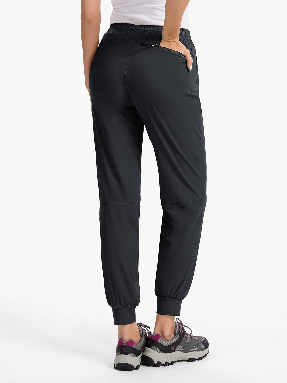 Womens Tall Hiking Pants 30/32/34 Inseam Lightweight Joggers Quick Dry 4 Pockets Travel Athletic Cargo UPF50+ - Image 2