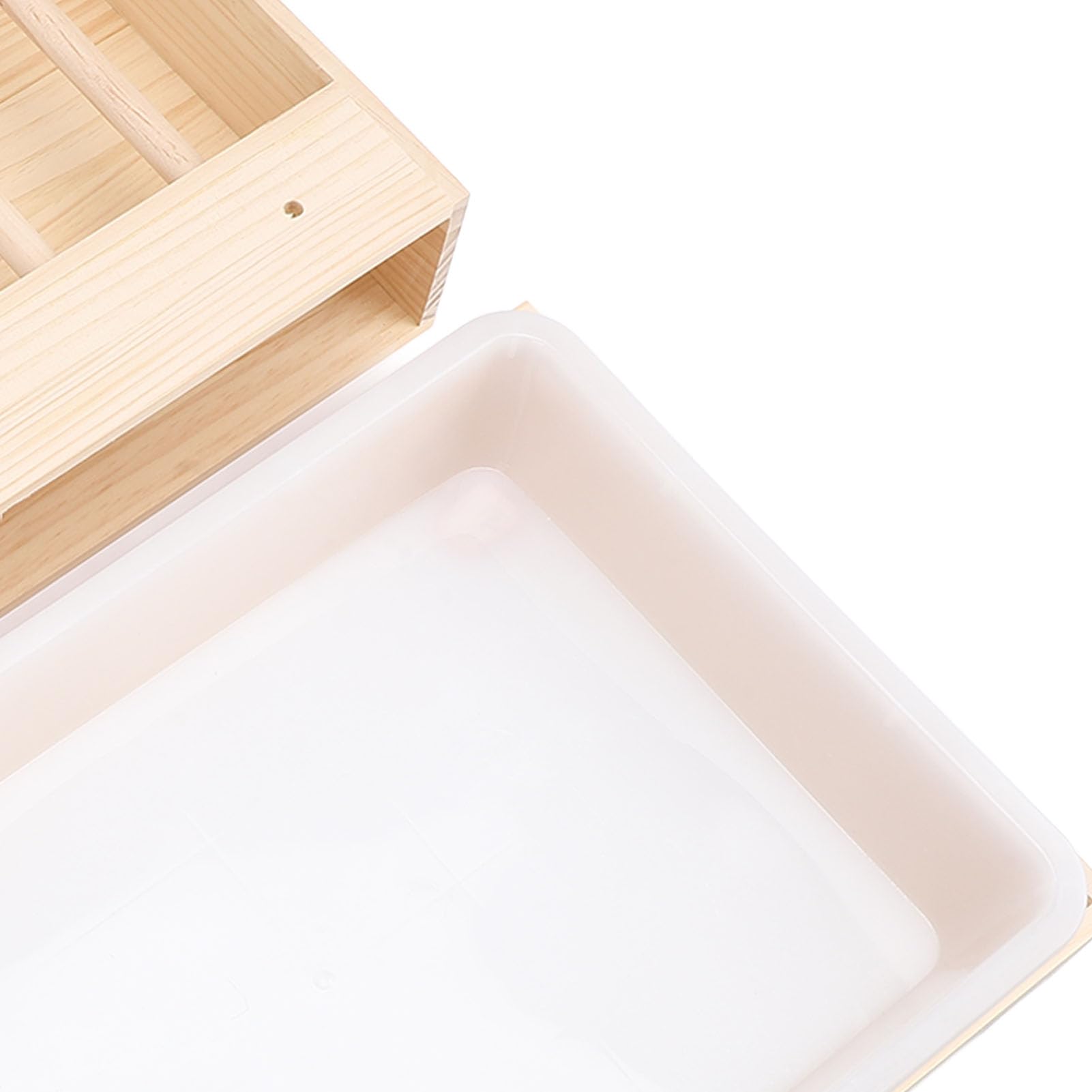 Yosoo Health Gear Alimentatore di Fieno di Coniglio con Lettiera 2 Ciotole in Acciaio Inossidabile a Prova di Legno Coniglietto per Alimentazione per Manger, Legno, Prova, per Cavia, cincillà,