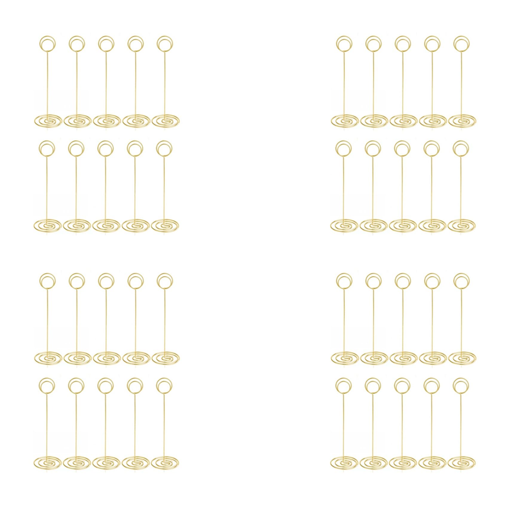 Jnchdghwa Table Number Holders 40Pcs - 8.75 Inch Place Card Holder Tall Table Number Stands for Wedding Party Graduation Reception