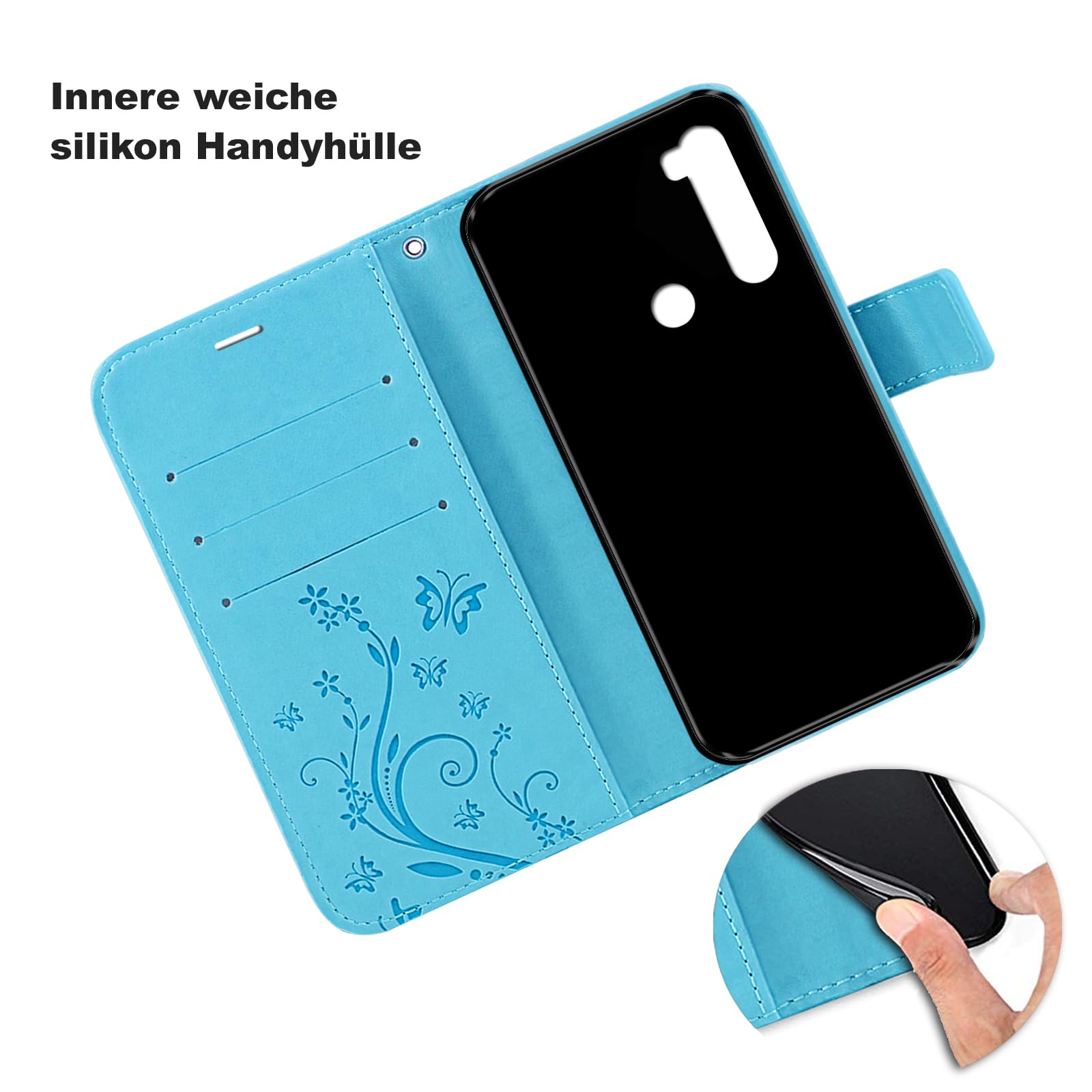 betterfon Custodia per Xiaomi Redmi Note 8 (2021), Custodia