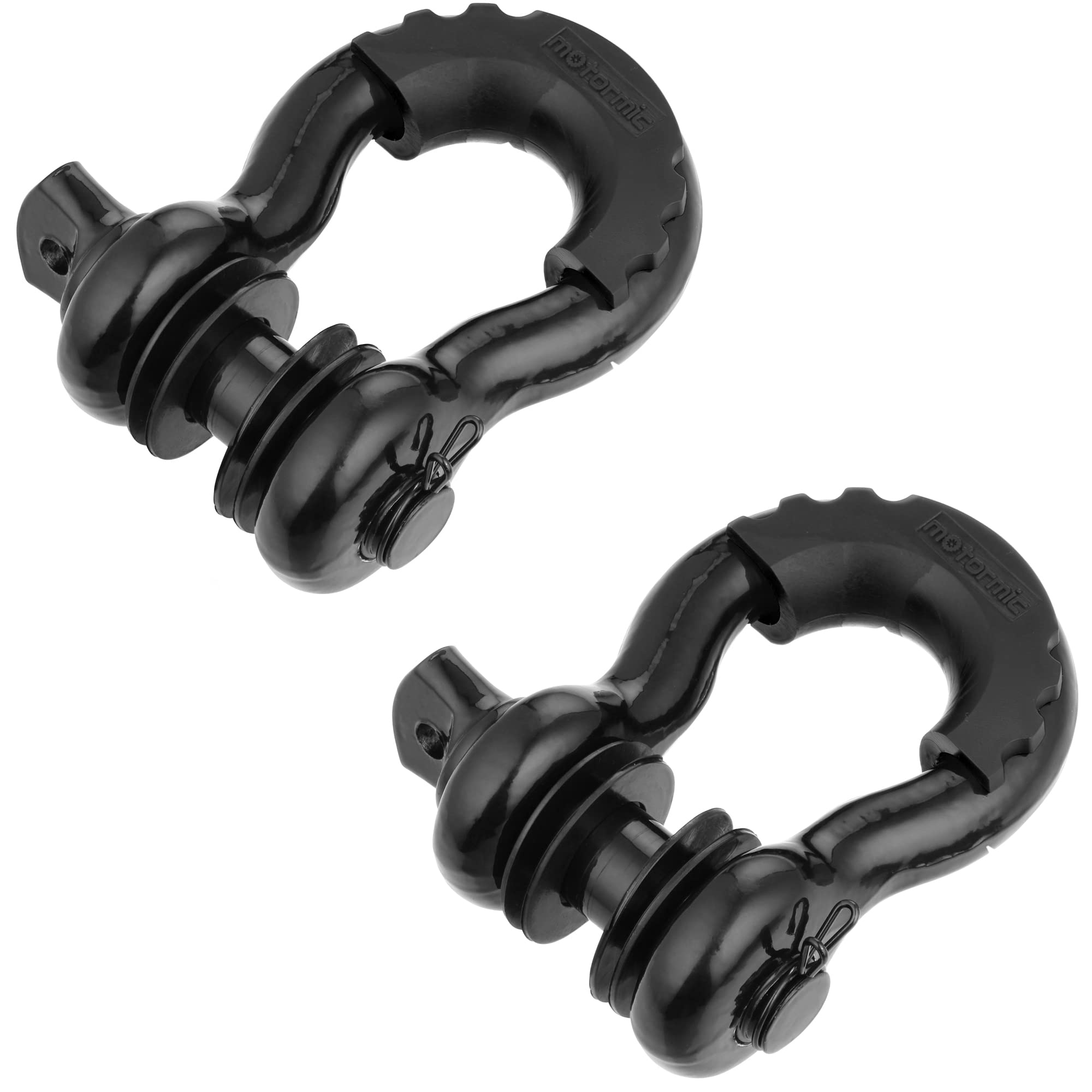 Buy motormic Unique D Ring Shackles 2 Pack Black 3/4" Clevis with 7/8