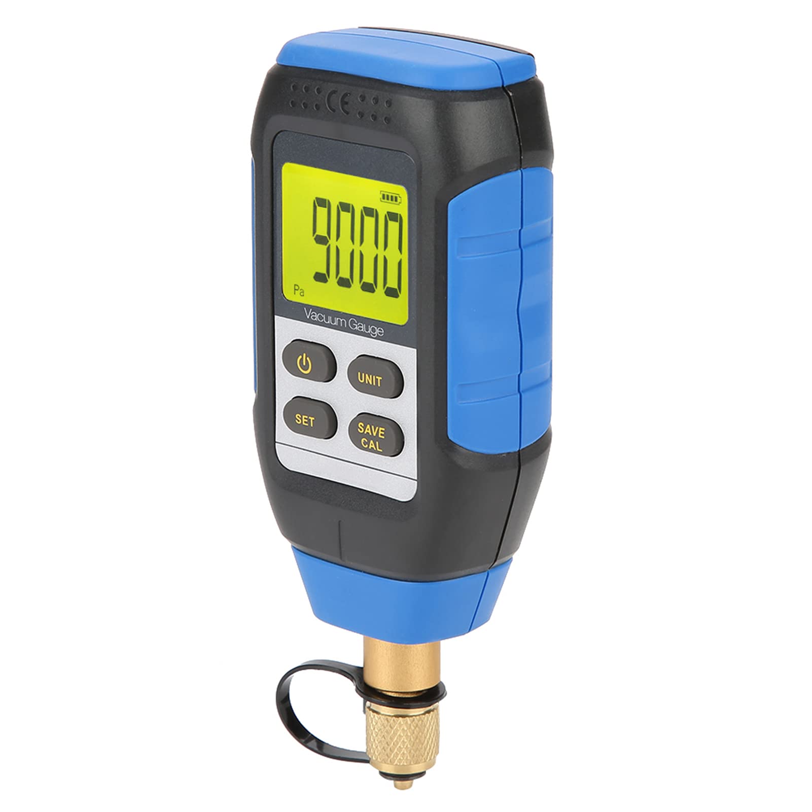 LiebeWH Medidor de Vacío Digital Medidor de Vacío Portátil de Mano con Sensor Pirani 2 a 100 Pa 4 Unidades LCD Grande 32 a 122 F para Técnicos de HVAC Monitoreo Atmosférico de Laboratorio