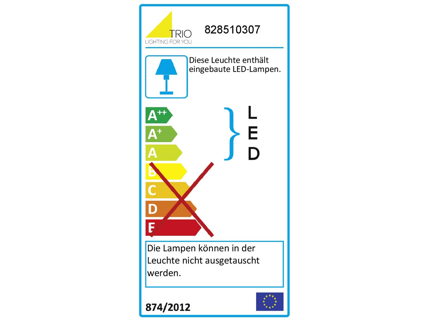 Trio Leuchten LED Strahler Cuba 828510307, Metall Nickel matt, inkl. 2x 4 Watt + 3x 4 Watt LED