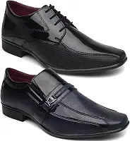 KIT SAPATO SOCIAL MASCULINO ESTILO ITALIANO 2 PARES 101/107