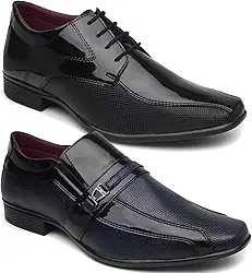 KIT SAPATO SOCIAL MASCULINO ESTILO ITALIANO 2 PARES 101/107
