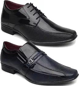 KIT SAPATO SOCIAL MASCULINO ESTILO ITALIANO 2 PARES 101/107