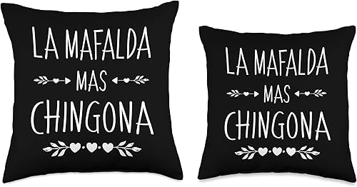 Miniatura 3 de Funny Hispanic Name Designs for Mafalda Mafalda Mas Chingona - Almohada con diseño de primer nombre, 16 x 16 pulgadas, multicolor