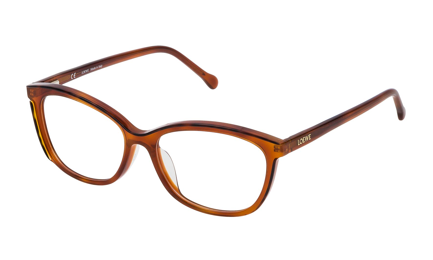 LoeweUnisex Adults’ VLWA06M530ADP Optical Frames, Brown (Dark Havana+Light Havana), 55