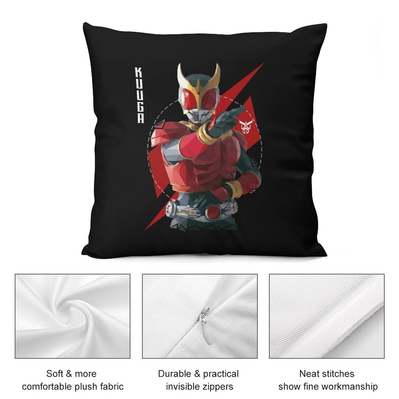 2点　仮面ライダークウガ　背当て クッション　枕カバー Amazon.co.jp: クッションカバー 仮面ライダー クウガ 抱き枕カバー 枕