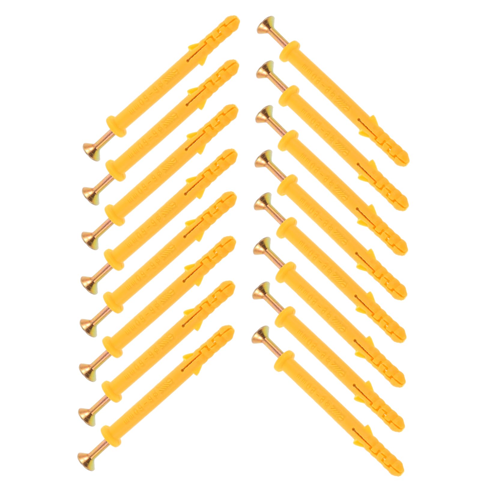 Mikikit Drywall Anchor Set 50pcs Self Drilling Screws Wall Plugs Wall Anchor Screws for Drywall Easy Installation