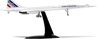 NUOTIE 1/200 Concorde Airplane Model Diecast Metal Aircraft Model Kit Simulation Display Aircraft Model Two Versions Available for Display Collections or Gift (France Airways)