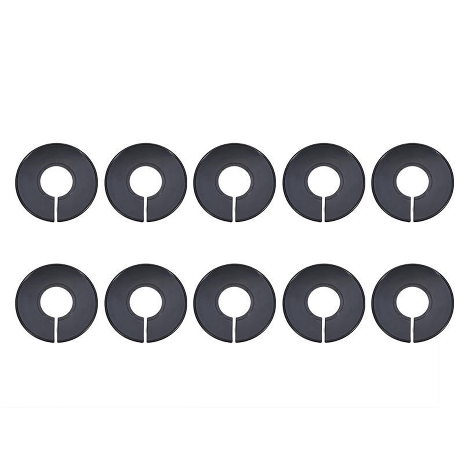 Zeahkri Hanger Dividers 30pcs Plastic Clothing Rack Size Dividers Round Hangers Closet Garment Tags Marking Ring for Sorting Clothes(Black)