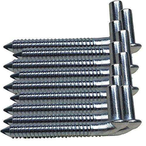 Chain Link Lag Screw 3 4 Gate Hinge Side Wood Post Bolt Hinge Zinc Plated Lot 10