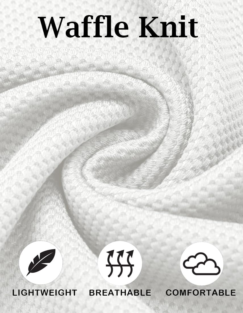 COOFANDY Men's Hooded Sweatshirts Long Sleeve Casual Waffle Knit Pullover Hoodies with Kanga Pocket - Image 6