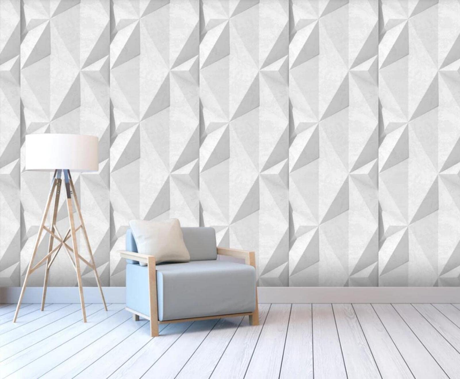 Papel Pintado Patrón Geométrico Fotomurales 3D Papel Tapiz Tv Fondo Pared Moderno Dormitorio Murales