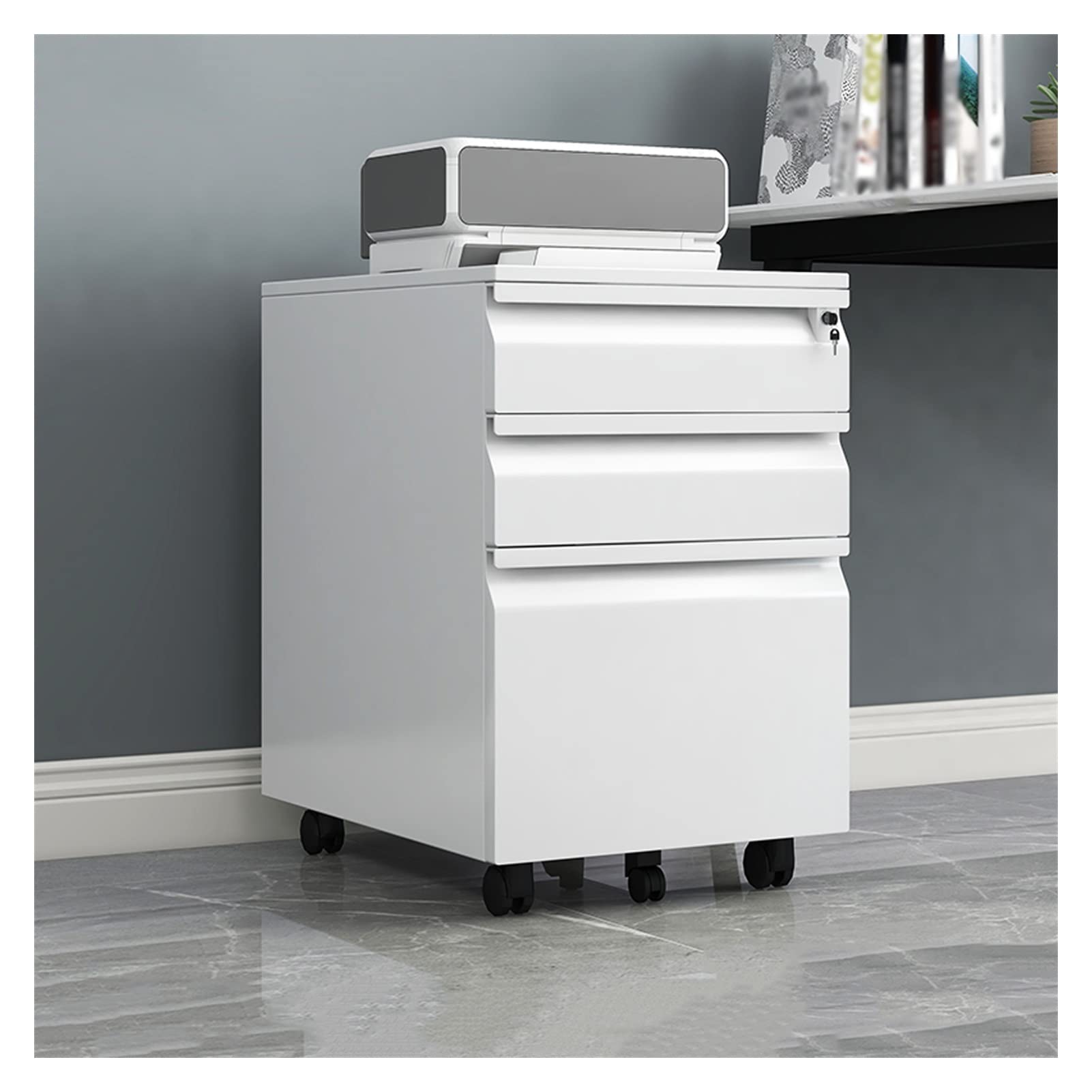 Aioneer File Cabinet Metal Cabinet File Cabinet Low Cabinet Office Data File Activity Storage Three Drawer Cabinet Cabinet Filing Cabinet-2