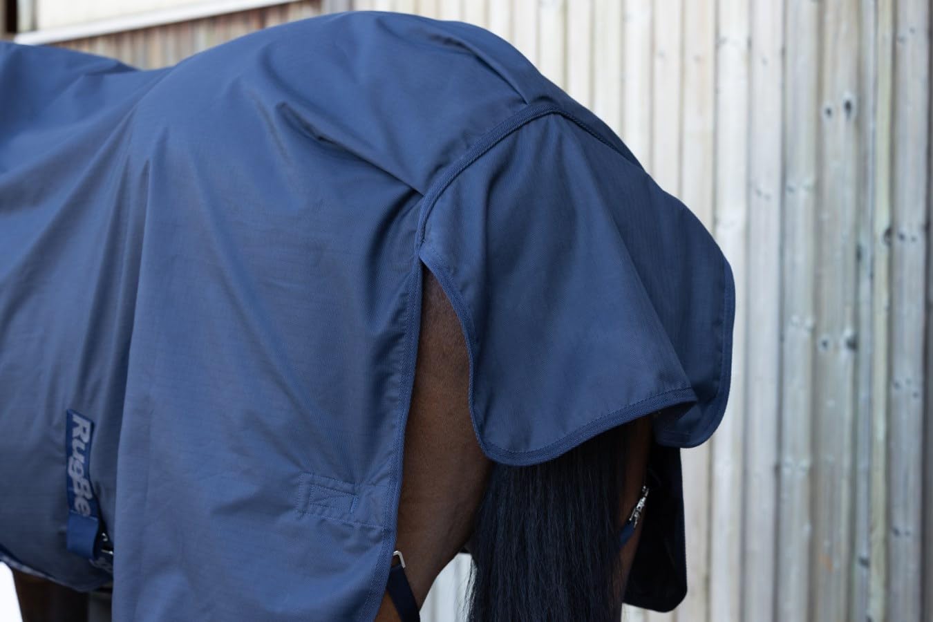 Kerbl Covalliero RugBe - Manta para caballo (cuello alto, 115 cm), color azul marino oscuro