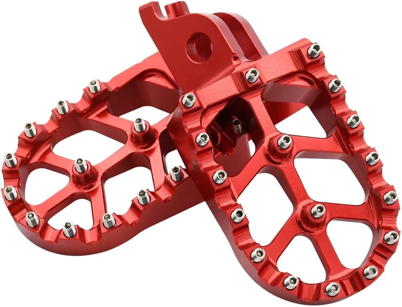 Motorcycle pedal CRF 250X 450X 250R 450R 1000L Floor Boards Rests Pedals Footpegs Fit For KX250 KX450 KX250X KX450X KX250F KX450F(Black)