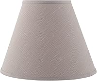 Vista 7 de Aspen Creative 32079A, pantalla de lámpara de arpillera de araña de transición imperio de tapa dura, azul oscuro, 7 pulgadas superior x 14 pulgadas