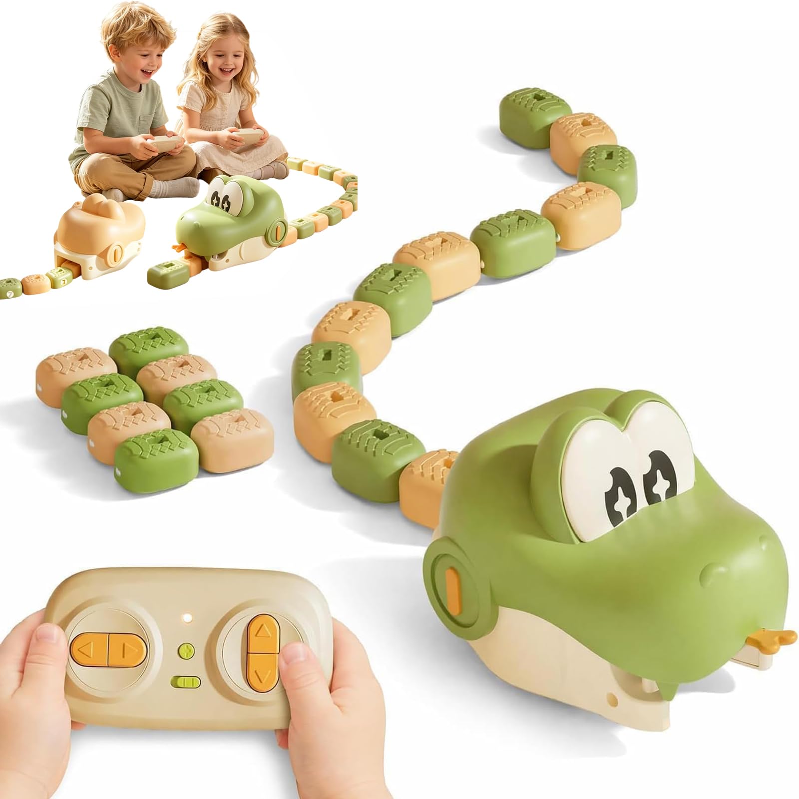 Magnetic Snake Game, Magnetic Bite & Grow, 2-Player Battle for All Ages